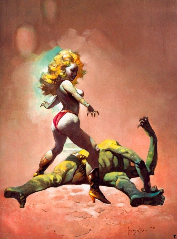 Frank Frazetta The Countess and the Greenman